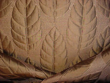 9-7/8Y DONGHIA METALLIC BRONZE FLORAL SILK MATELASSE UPHOLSTERY FABRIC picture