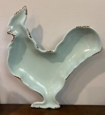 The Pioneer Woman Mercantile Rooster/Chicken Ceramic Plate/ Bowl Distressed EUC picture