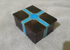 Rectangle Marble Jewelry Box Turquoise Stone Inlay Work Decorative Box for Home picture