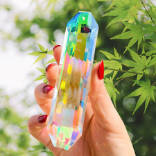 Rainbow 120MM Slender Faceted Prism Crystal Feng Shui Pendant Suncatcher Hanging picture