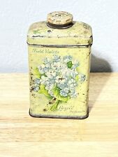 Antique Talcum Powder Tin Field Violets Lazell Perfumer Art picture
