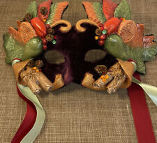 KATHERINE'S COLLECTION RETIRED MASQUERADE MASK / Suitable for hanging New w/tag picture