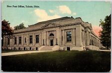 Toledo Ohio, New Post Office, Historical Building, Greenfield, Vintage Postcard picture