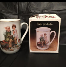 Vintage 1982 Norman Rockwell “The Cobbler” Collector’s Porcelain Mug picture