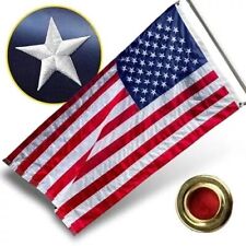 Bandera estadounidense de 3x5 pies, estrellas bordadas de alta resistencia, raya picture