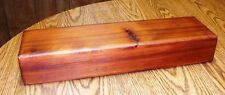 Large Cedar Feather Box 20 x 4 x 5 inches - Handcrafted in Oregon, USA + Latch picture