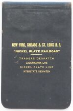 Original 1916 NICKEL PLATE RAILROAD Leather Book - Freight Rates for Grease Wool picture