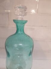Anthropologie Green Glass Decorative  Bottle ANTHROPOLOGIE picture
