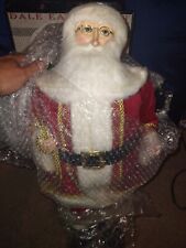 Large 18” Old World Santa St. Nick Christmas Figure - Red Plush Decorative picture