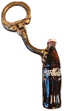 Vintage Coco-Cola Coke Mini Bottle Keychain Beautiful Condition Rare Rope Chain picture