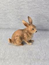 Vintage Lefton Brown Bunny Rabbit Ceramic Figurine H6664 3.5