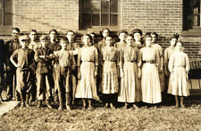 1911 Employees, Spring Village Mill, MA Old Photo 11