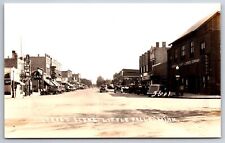 Little Falls MN Main St~Griifith Tydol Gas & Chrysler Dealer~Lumber Company~RPPC picture