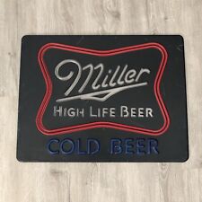 Miller High Life Cold Beer Sign Replacement Neon Sign Cover Vintage 80s Man Cave picture