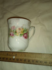 Antique porcelain german bavaria demitasse tea cup pink rose 1880 porcelain picture