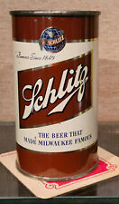 *SHORT RUN* 1948 JUST THE KISS OF THE HOPS SCHLITZ FLAT TOP BEER CAN WI IRTP #2 picture