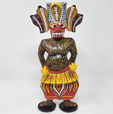 Sri Lanka Greedy Devil Figure Wooden Carved Handmade 10