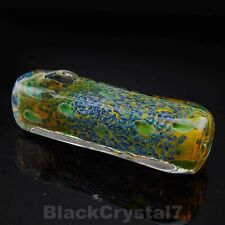 4.25 inch Handmade Night Blue Square Rectangle Tobacco Smoking Bowl Glass Pipes picture