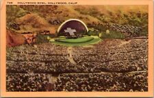 Vtg Hollywood Bowl Easter Sunrise Service Amphitheatre Hollywood CA Postcard picture
