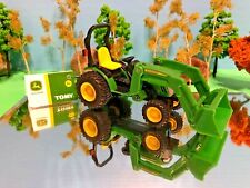 John Deere Tractor, Working Front End Loader, Diecast, ERTL, Farm Toy picture