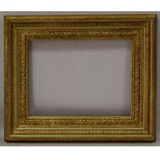 Ca. 1870-1900 Old wooden frame decorative with metal leaf Internal: 15,9x12 in picture