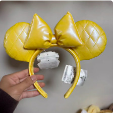 Disney Parks authentic Yellow Minnie Mouse Ears Headband Shanghai disneyland picture