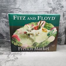 NEW Fitz & Floyd French Market SECTIONED SERVER Large Platter Tray w/ Pig picture