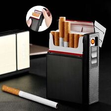 Cigarette Case Tobacco Box Electric Flameless Lighter Windproof USB Rechargeable picture