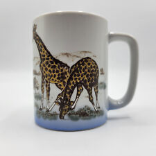 Vintage Otagiri Japan Giraffe Coffee Mug Cup Embossed African Safari Hand Craft picture