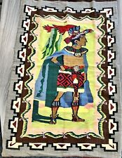 Vintage Hand Woven Pre Colombian Style Wall Hanging Rug picture