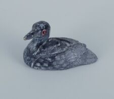Grønlandica, figure of a bird made of soapstone. Wild duck. picture