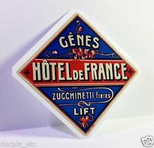 Hotel de France Vintage Style Travel Decal / Vinyl Sticker, Luggage Label picture