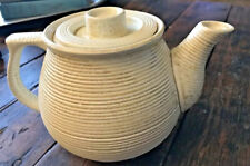 Vintage Tan/Cream Ceramic Teapot Made In Japan picture
