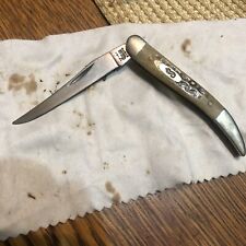 2001 Case XX Toothpick Texas Pocket Worn Knife Olive Grn 610096 SS picture
