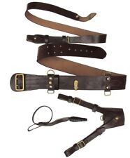 Sam Browne Belt, Sword Frog, Sword Knot, Brown leather Uniform Accessories R145B picture