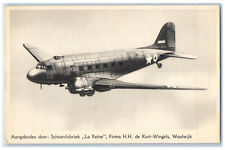 c1920's Douglas Dakota C 47 Transport Plane Advertising Netherlands Postcard picture