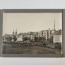 Antique Tri-fold Gelatin Silver Photograph Gonzaga University Spokane Wa 1918 ID picture