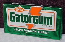 Gatorgum Vintage 1980 Chewing Gum PACK Swell by Gatorade NEW Green Original  picture