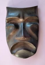 Vintage Mid Mod Chalkware Tragedy Mask Wall Hanging picture