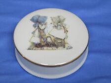 Vintage Holly Hobbie Round Porcelain Trinket Box picture