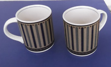 Pair(s) of Mikasa Intaglio Indigo Accent Coffee Mugs - CA202 picture