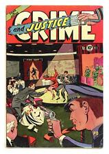 Crime and Justice #6 VG 4.0 1952 picture