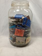Huge Vintage Lot of Approx 150 Matchbooks Matches Jar Not Included G171 picture