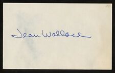 Jean Wallace d1990 signed autograph 3x5 Cut American Actress in The Big Combo picture