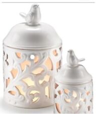 Avon Ceramic Bird Design Lantern Set Of 2 picture