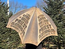 Antique 1900s Advertising Umbrella - Priest Clothing, New Hampshire picture