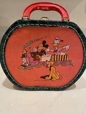 Vintage Disney Mickey Mouse Donald Duck Suitcase Travel Bag Rare picture