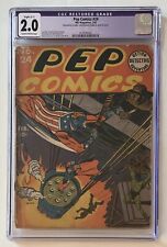 Pep Comics #24 (1942) CGC 2.0 Restored (C-1) - Early Archie picture