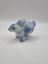 A Small Hand-Painted Porcelain Rabbit Figurine Statue Signed Decorative picture