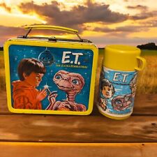 Vintage Aladdin E.T. the Extra-Terrestrial Metal Lunch Box 1982 - WITH Thermos picture